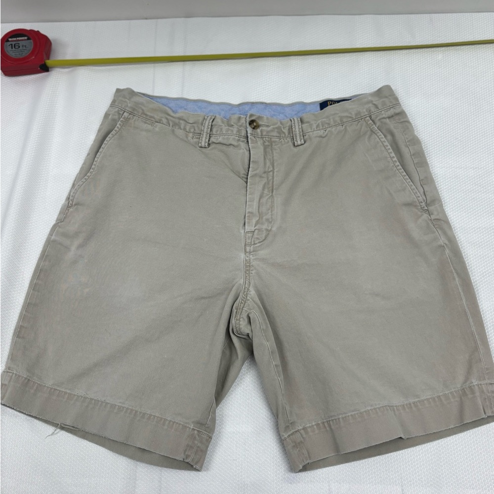 Ralph Lauren Tan Flat Front Shorts